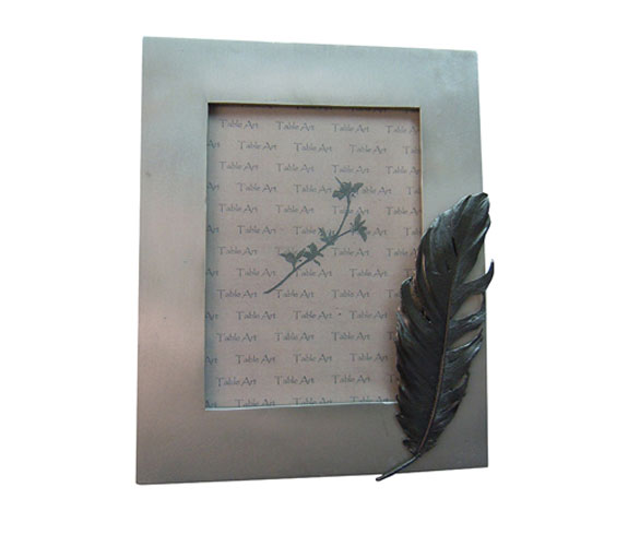 Table Art -Feather Picture Frame